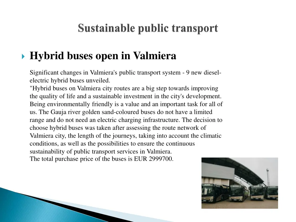 hybrid buses open in valmiera