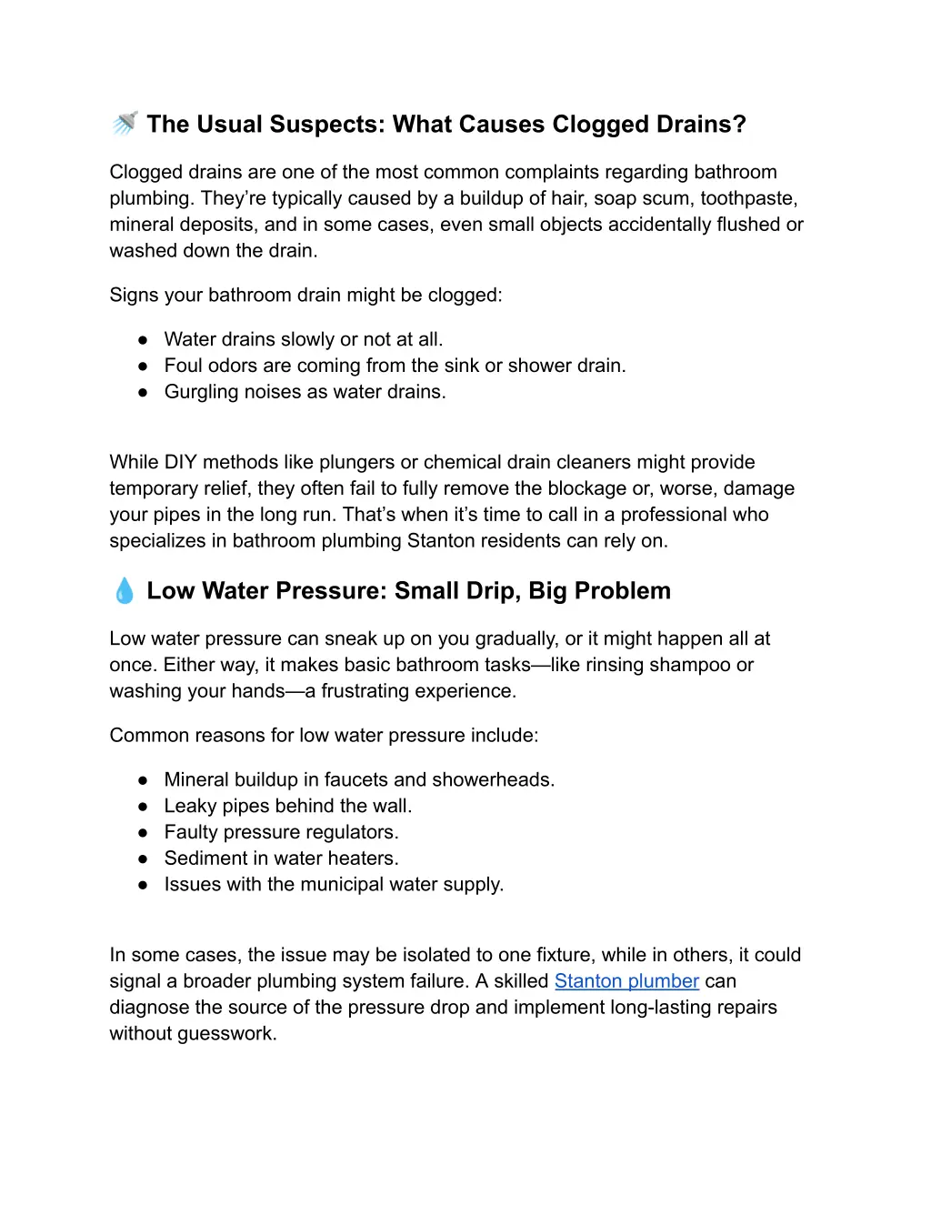 the usual suspects what causes clogged drains