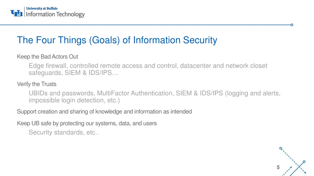 the four things goals of information security