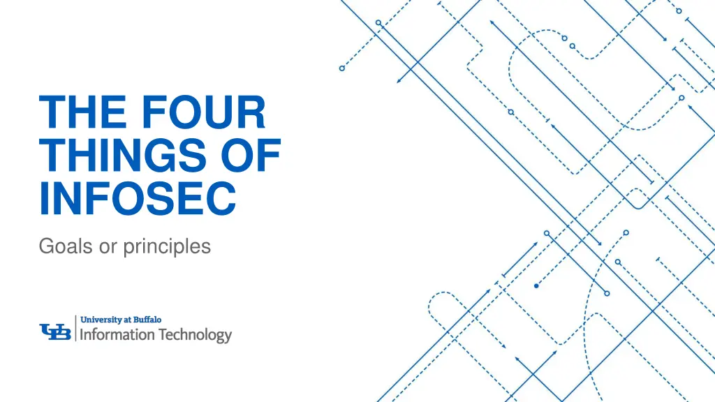 the four things of infosec goals or principles