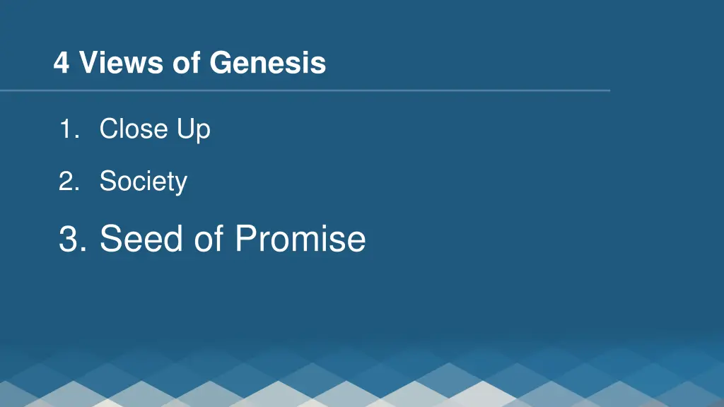 4 views of genesis 2