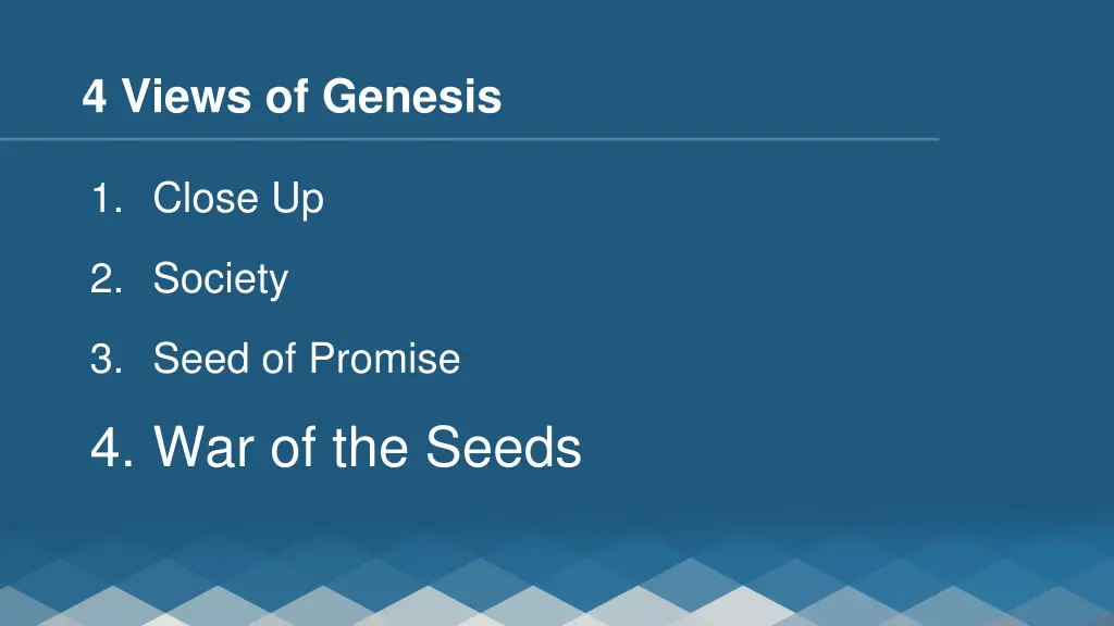 4 views of genesis 3