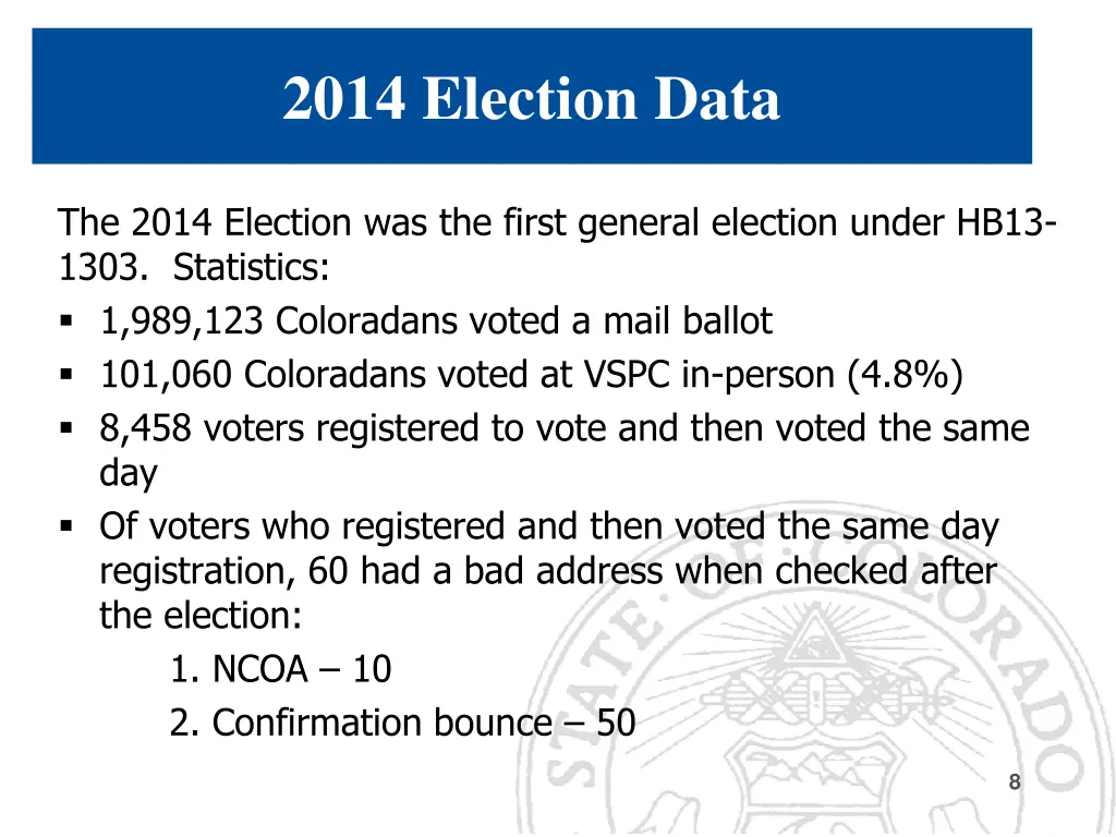 2014 election data