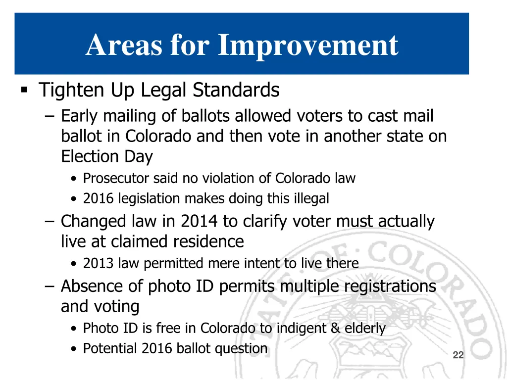 areas for improvement 2