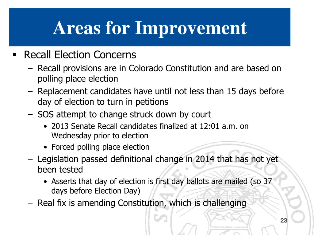 areas for improvement 3
