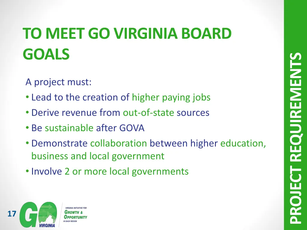 to meet go virginia board goals