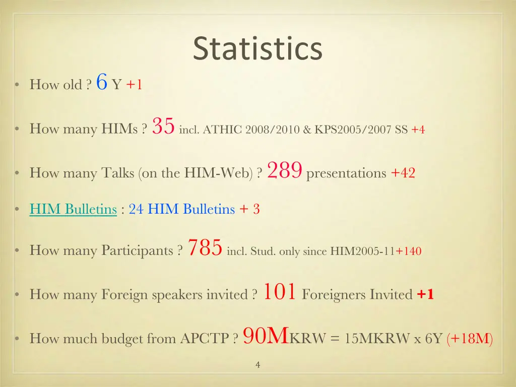 statistics