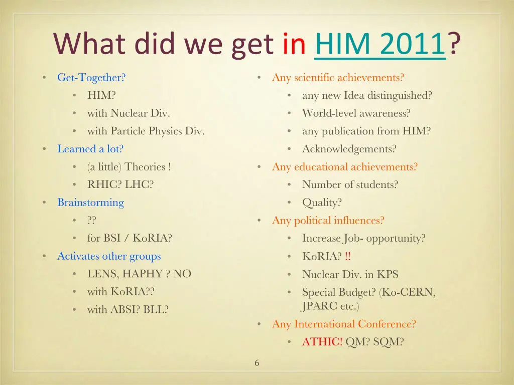 what did we get in him 2011