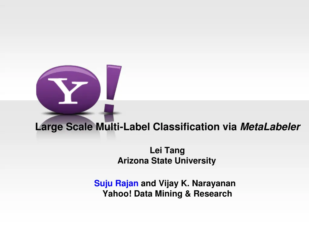 large scale multi label classification