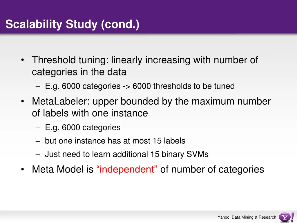 scalability study cond