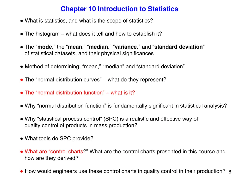 chapter 10 introduction to statistics