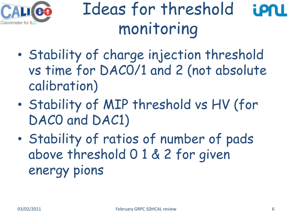 ideas for threshold monitoring stability