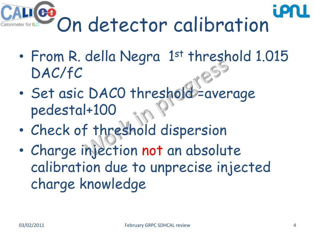 on detector calibration