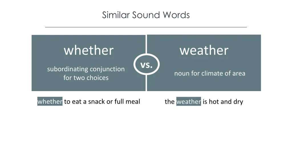 similar sound words 10