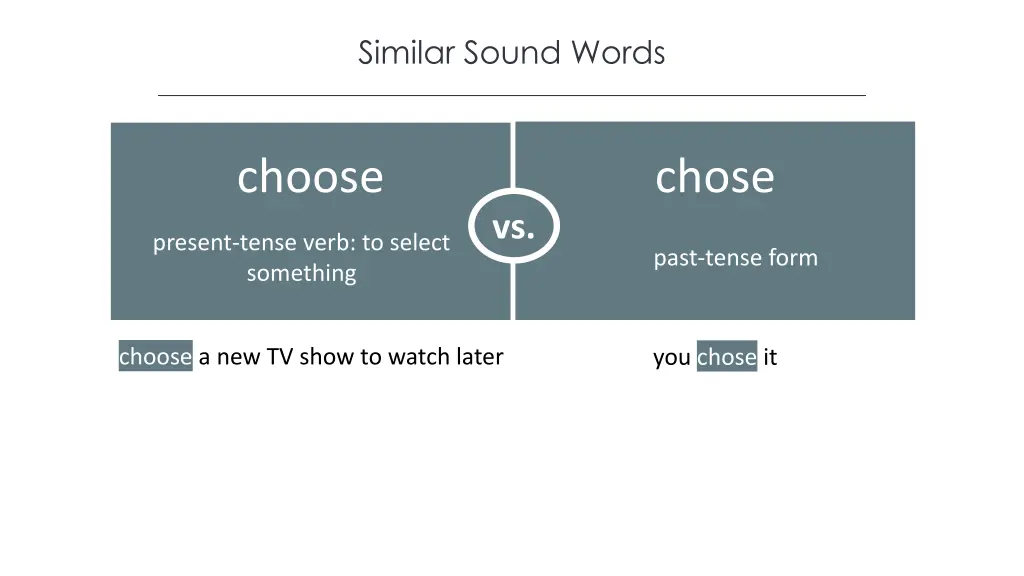 similar sound words 3