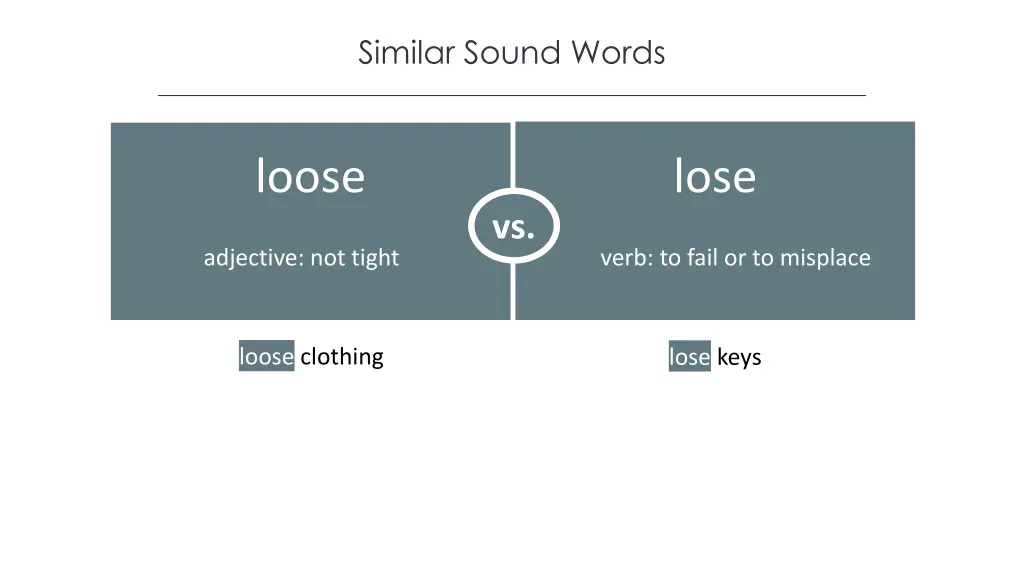 similar sound words 5