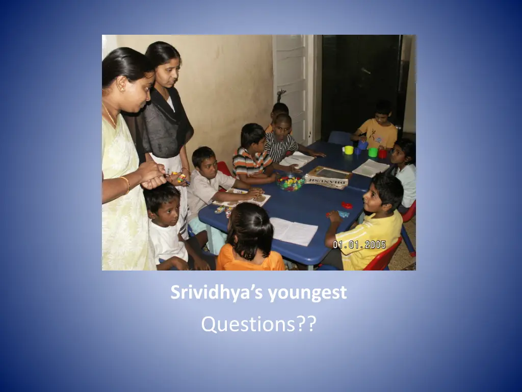 srividhya s youngest questions