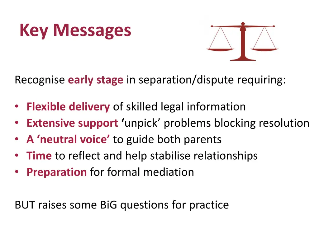 key messages