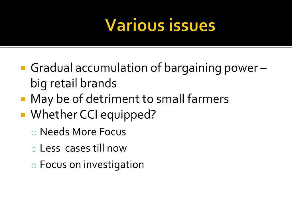 gradual accumulation of bargaining power