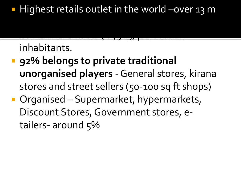 highest retails outlet in the world over