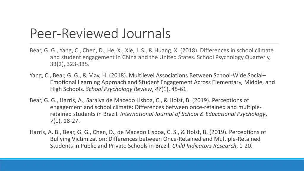 peer reviewed journals 2