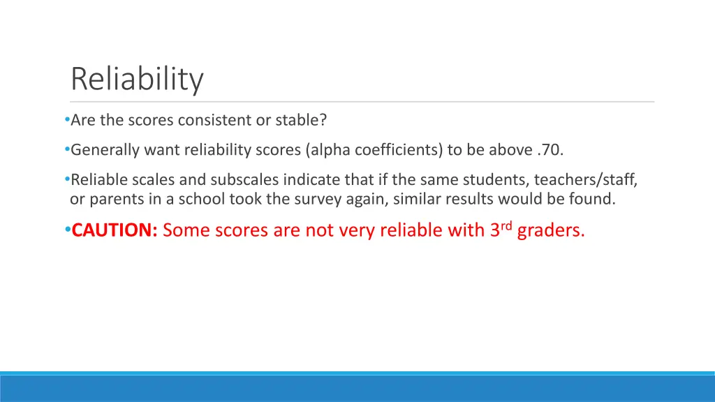 reliability
