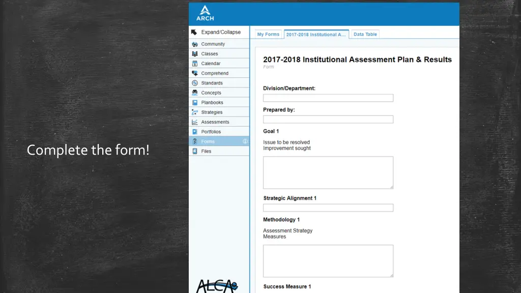 complete the form