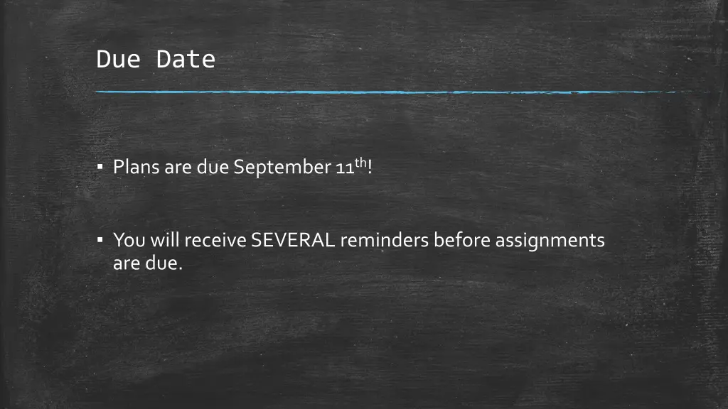 due date