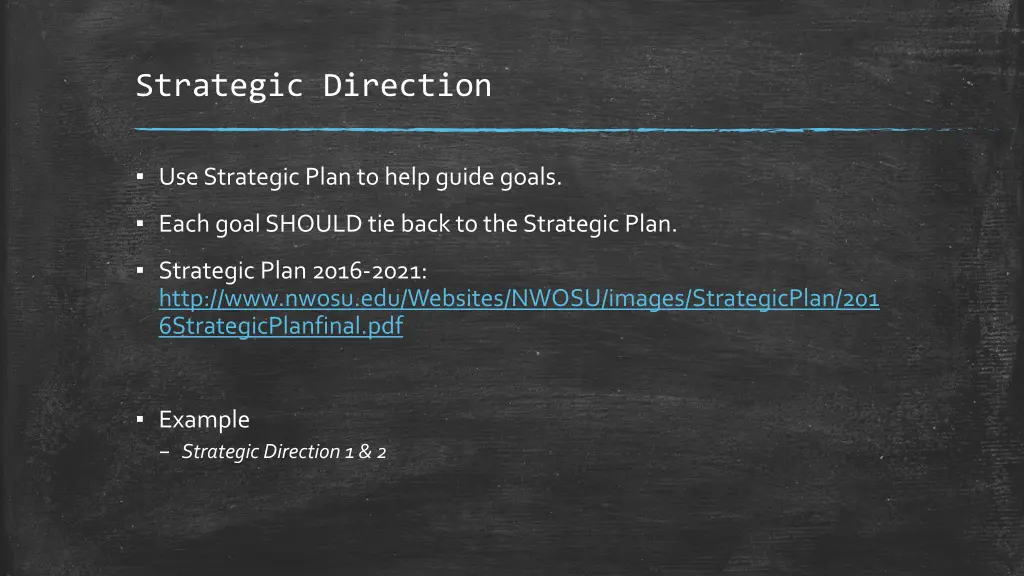 strategic direction