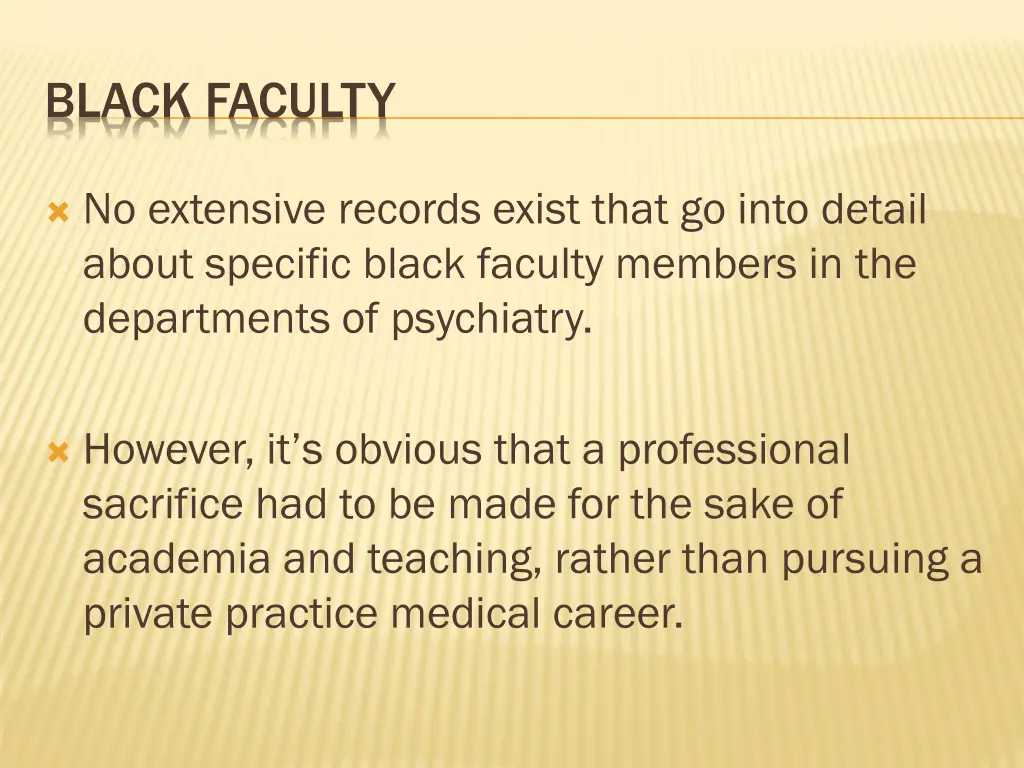 black faculty
