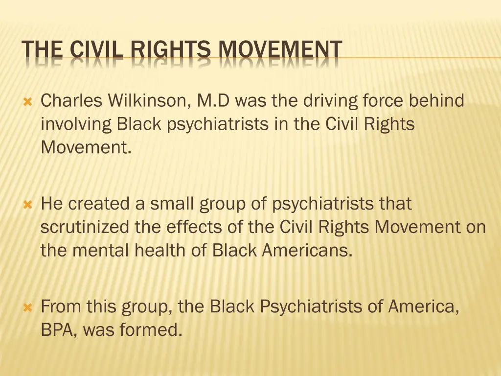 the civil rights movement