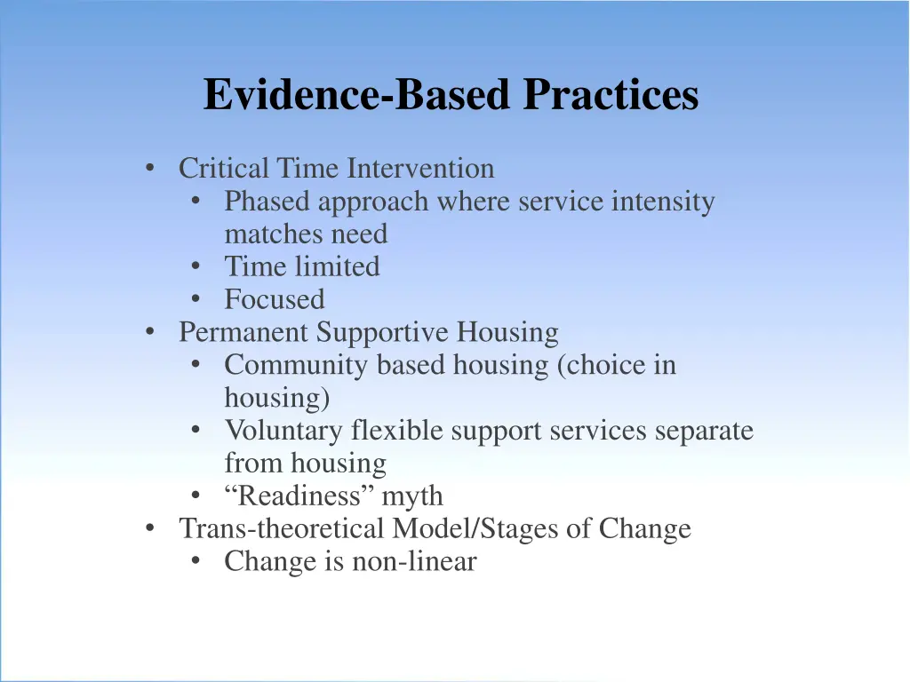 evidence based practices 1