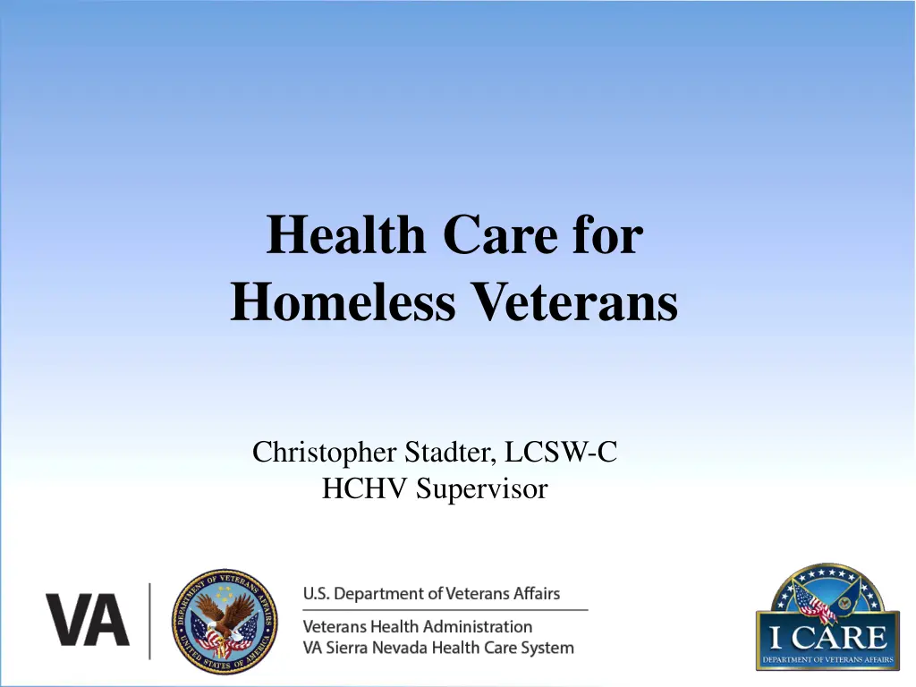 health care for homeless veterans