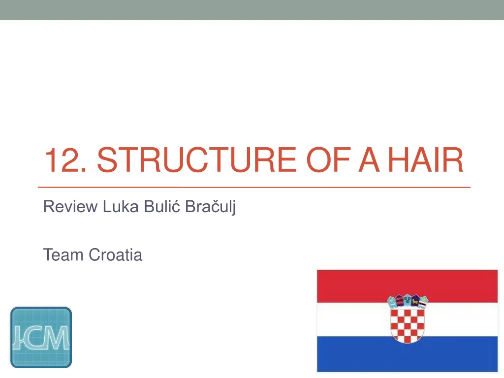 12 structure of a hair