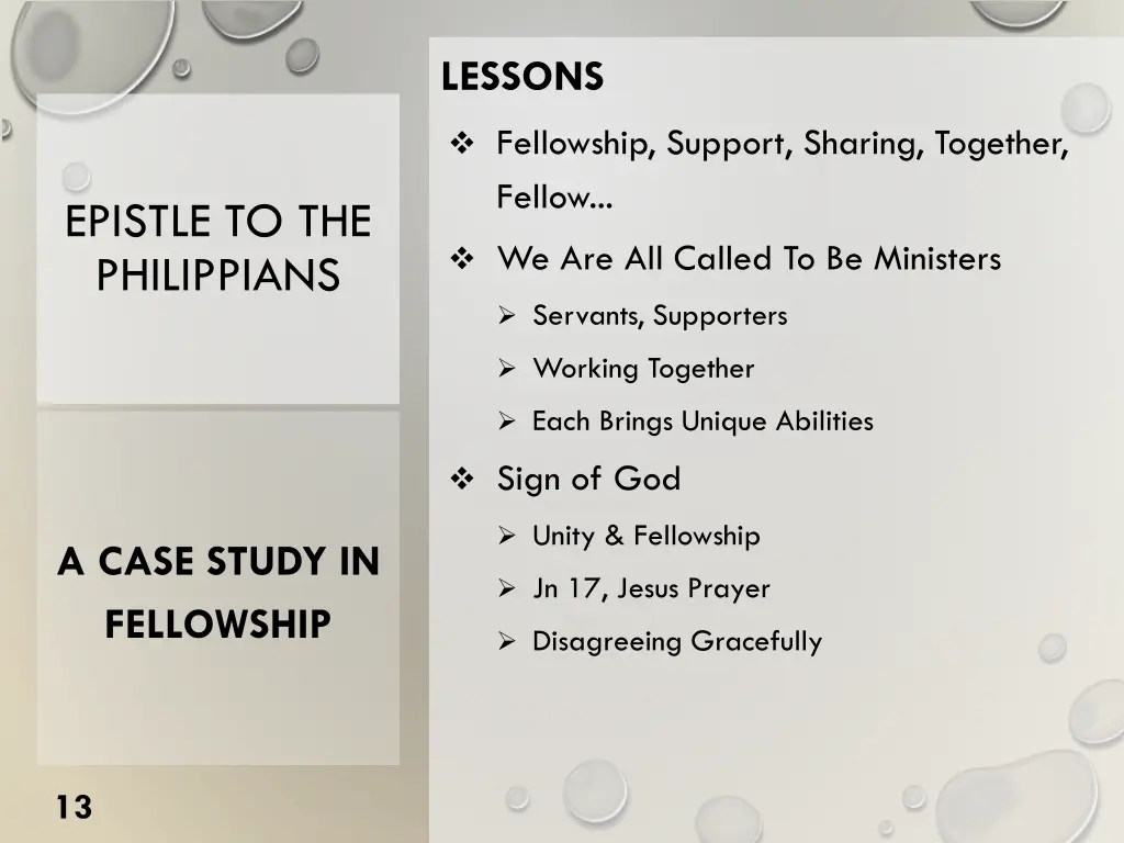 lessons