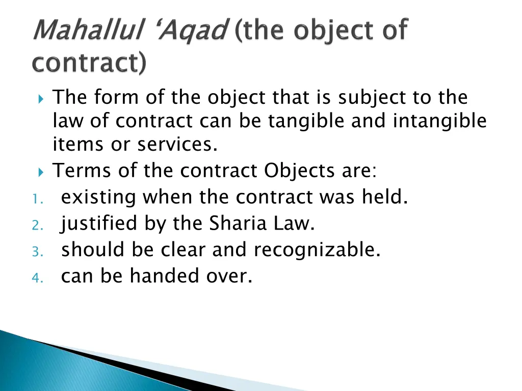 the form of the object that is subject