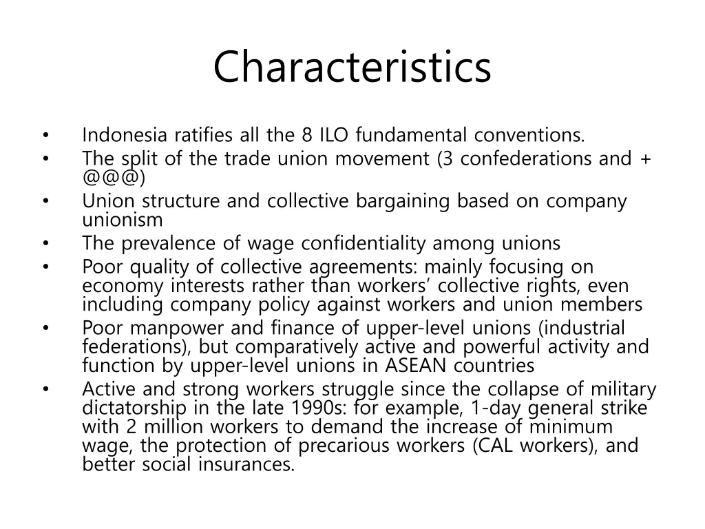 characteristics 1