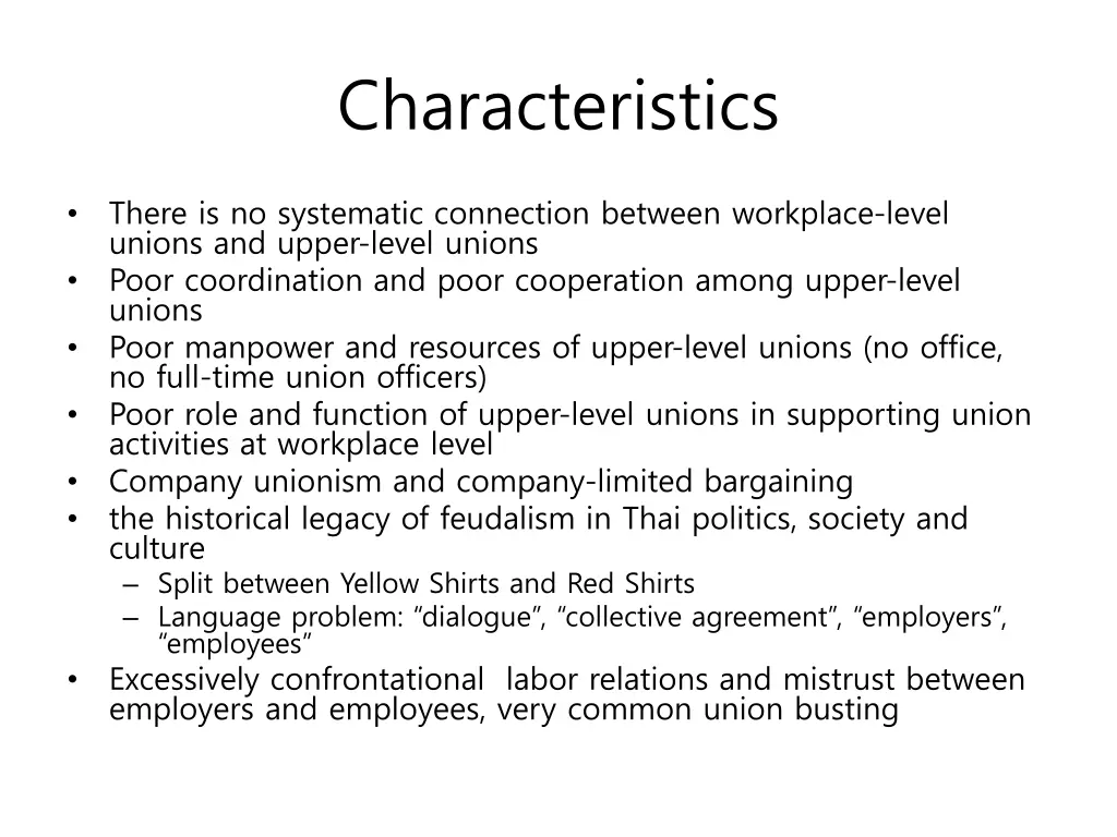 characteristics 3