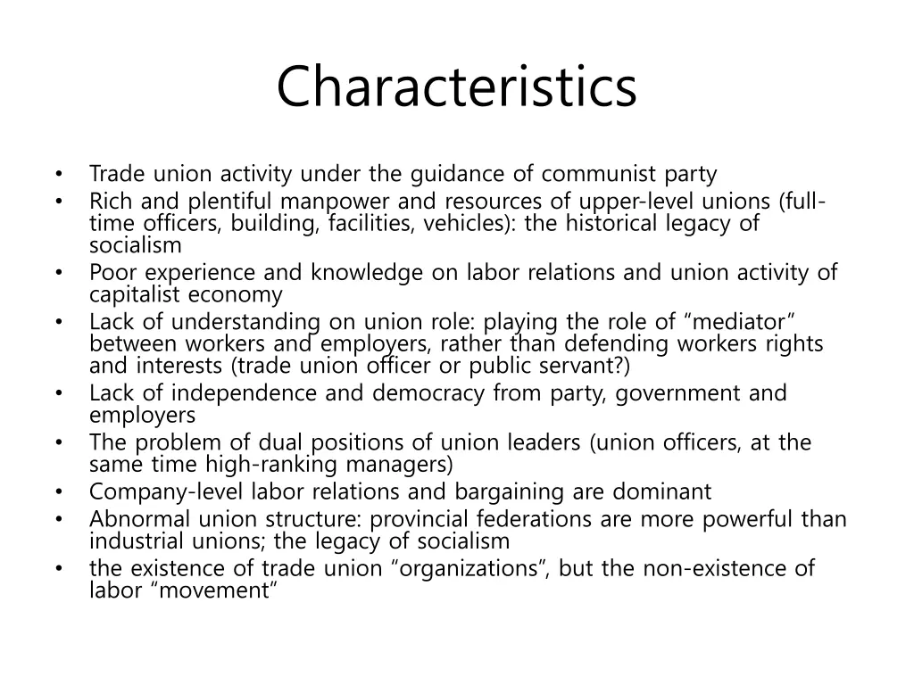 characteristics 4