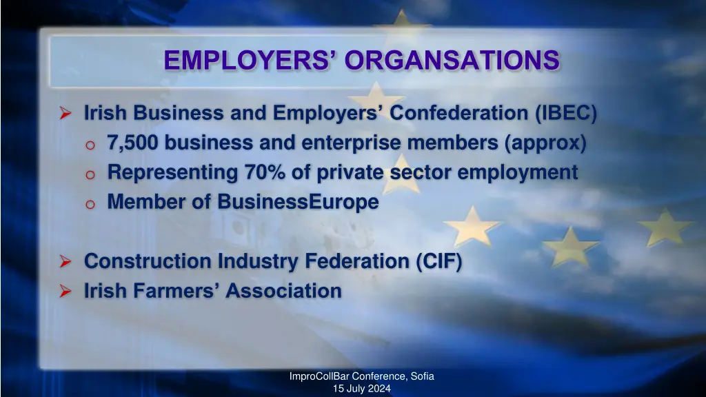 employers organsations