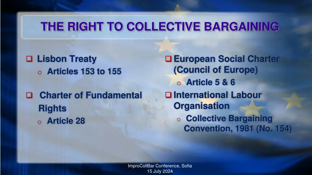 the right to collective bargaining