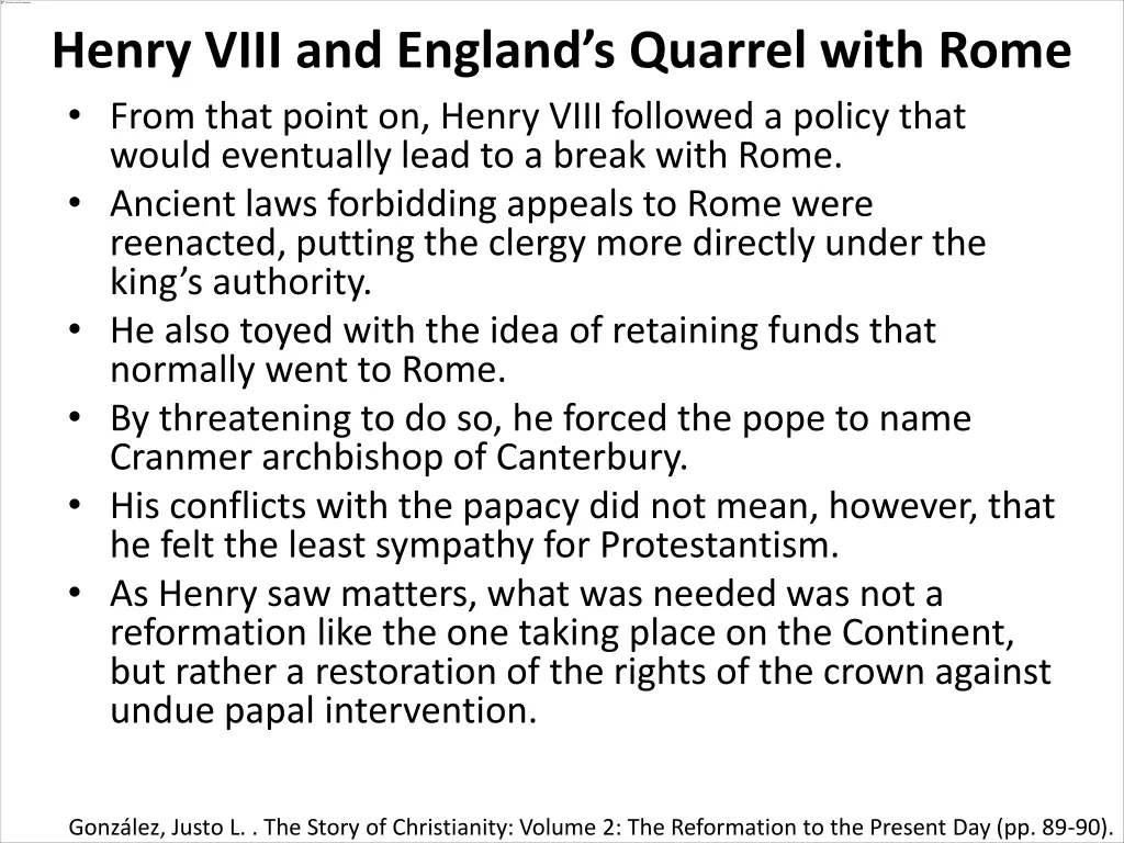 henry viii and england s quarrel with rome from