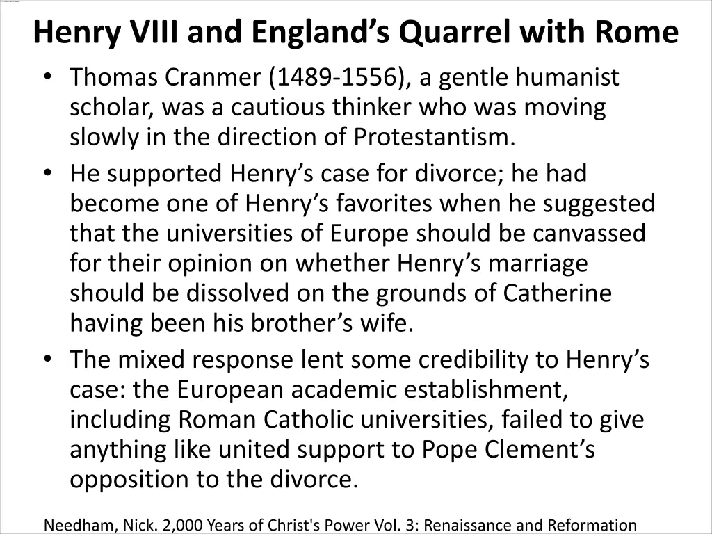 henry viii and england s quarrel with rome thomas