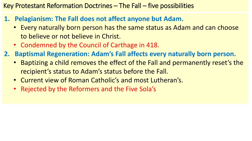 key protestant reformation doctrines