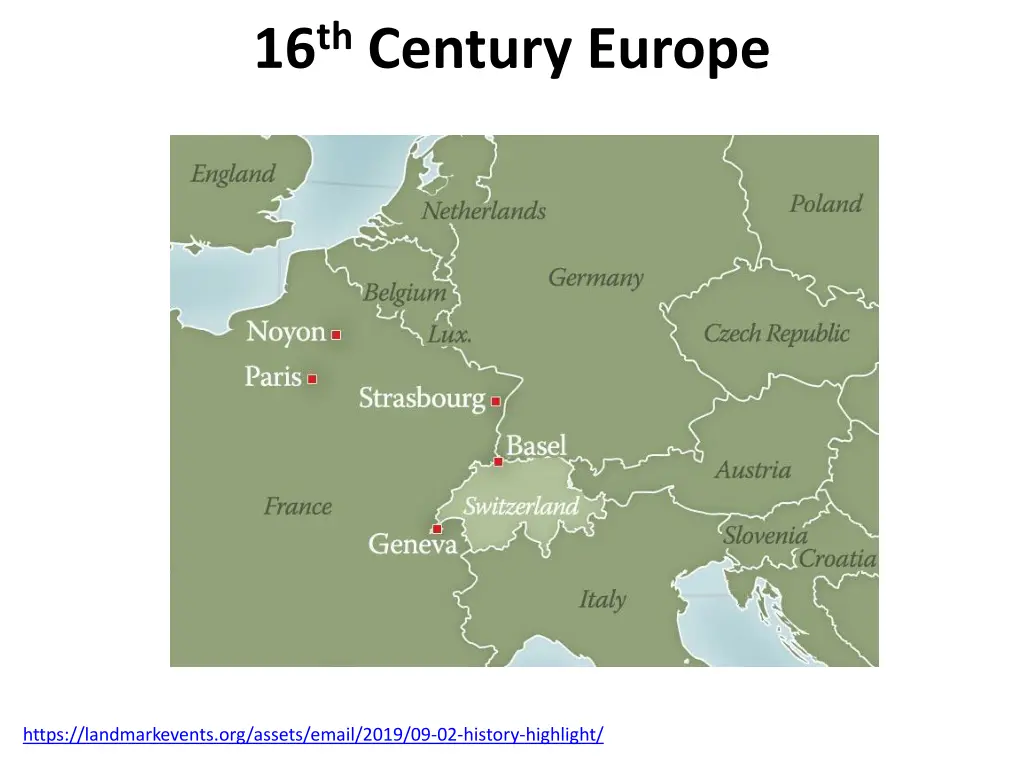 16 th century europe