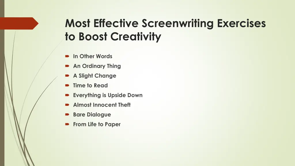most effective screenwriting exercises to boost