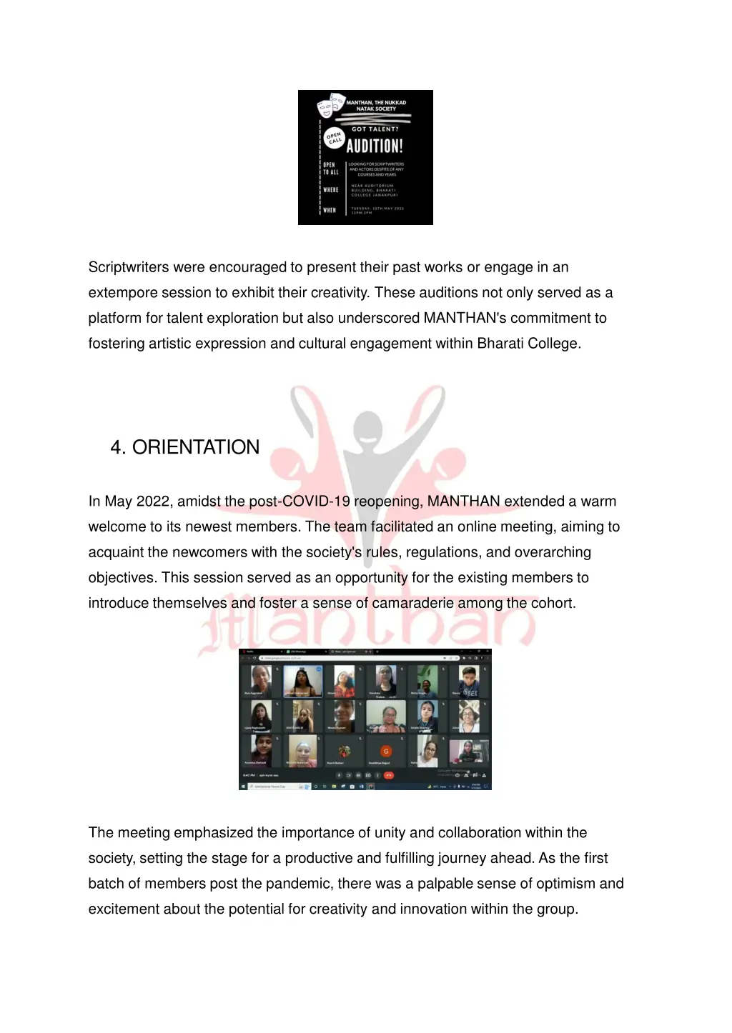 scriptwriters were encouraged to present their