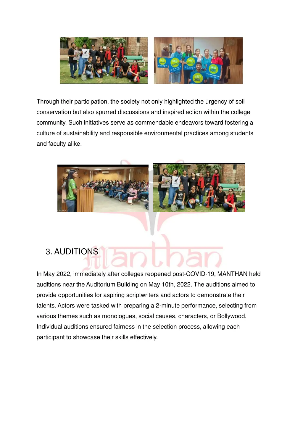 through their participation the society not only