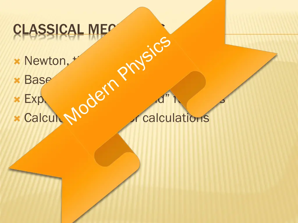classical mechanics