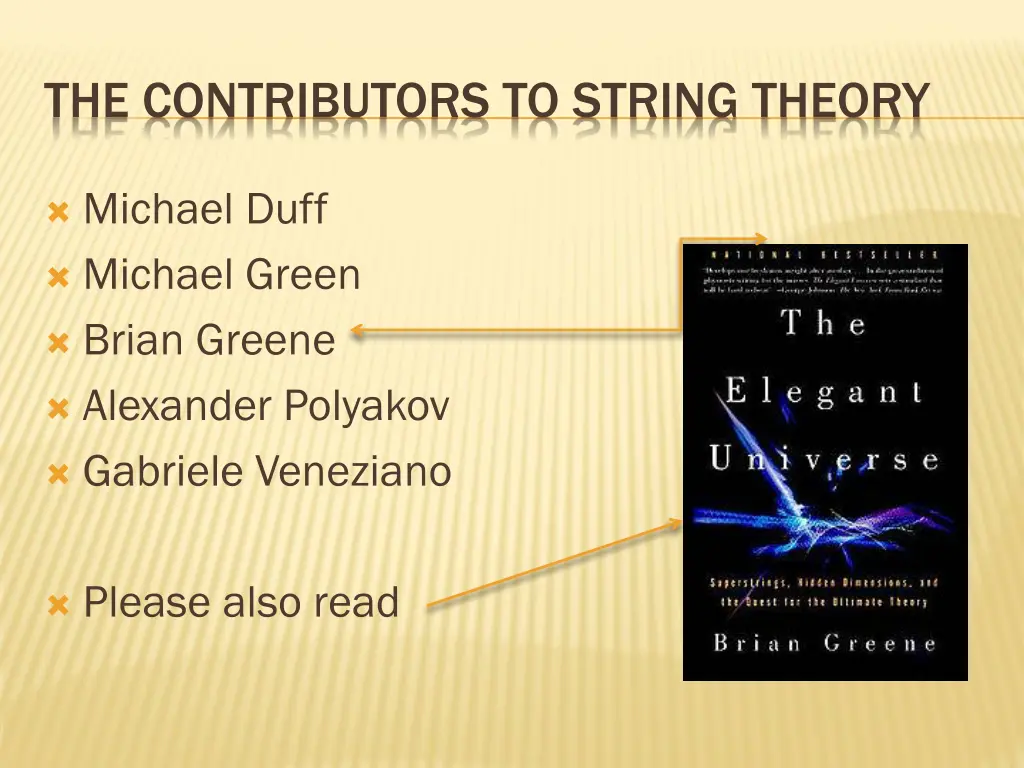 the contributors to string theory